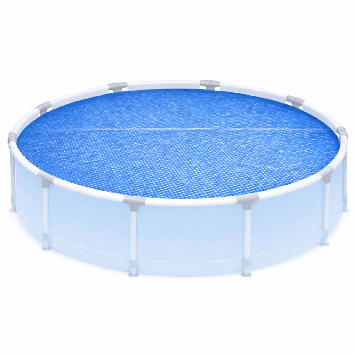 Happy People Pool Solarplane Rund f&uuml;r Framepool Stahlrahmenpool 457 cm Abdeckung 