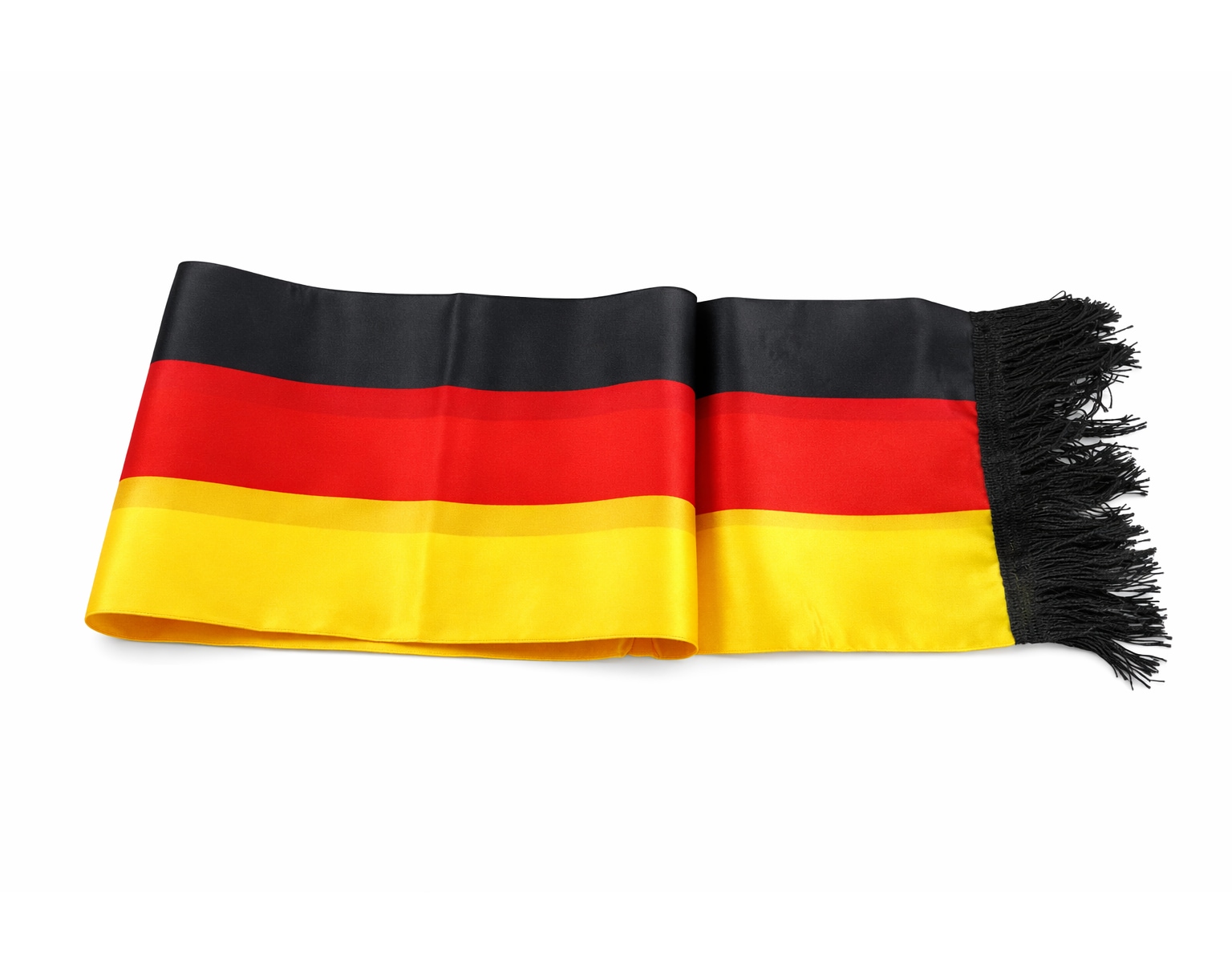 Deutschland Schal Polyester Fanartikel Fu&szlig;ball EM WM Schwarz Rot Gold Zubeh&ouml;r - Bild 1