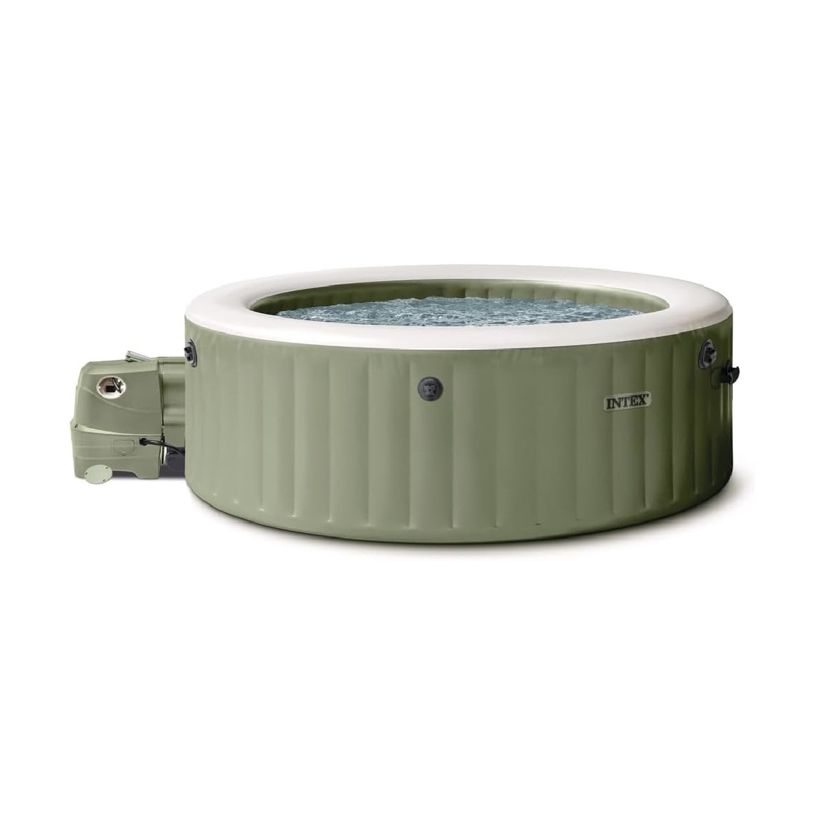 INTEX 28412NP PureSPA Bubble Massage Set Whirlpool 236/185cm Durchmesser x 71cm hoch f&uuml;r 8 Personen 