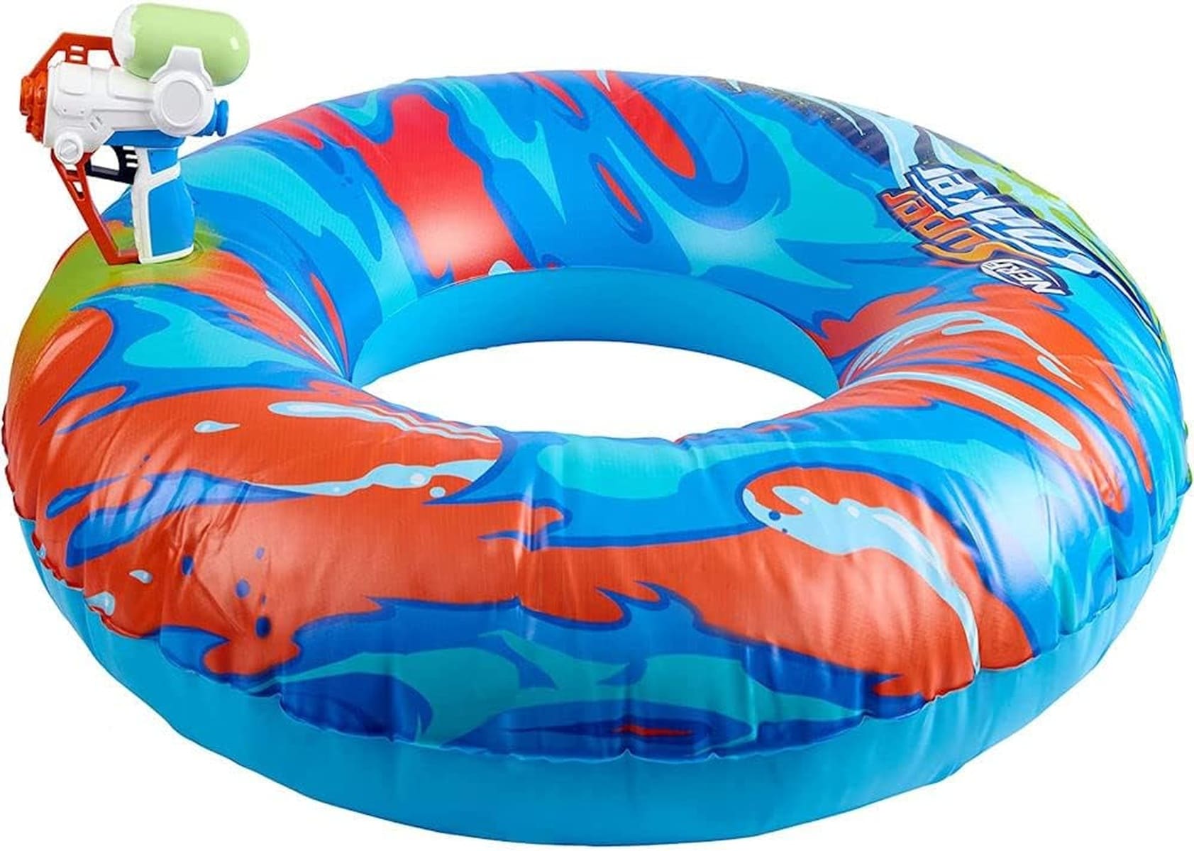 Hasbro Nerf Super Soaker Hydro Battle Cruiser Schwimmring mit Wasser Blaster f&uuml;r Pool und Sommer 