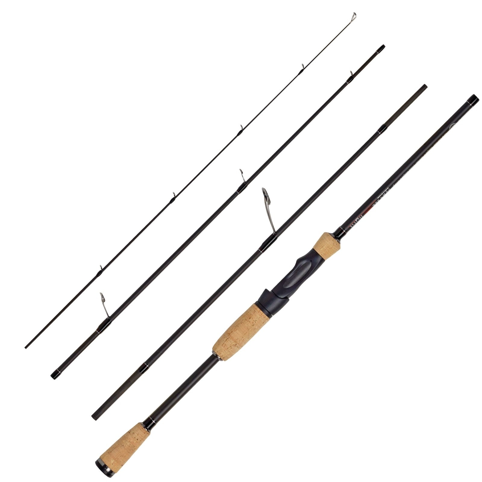 WFT Penzill Nano UL 2,03m 1-7g 4 Teile Ultra Light Spinnrute Reiserute 