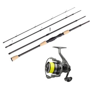 Allrounder Angeln Combo - Jackson STL Carbon Travel Spin 2,16m 15-49 g + Quick Dynabraid 4 3000S FD 3+1BB Incl 20Lb 