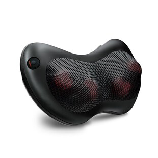 NAIPO Massagekissen Shiatsu Massagegeräte für Nacken Schulter Rücken 3D-rotieren 