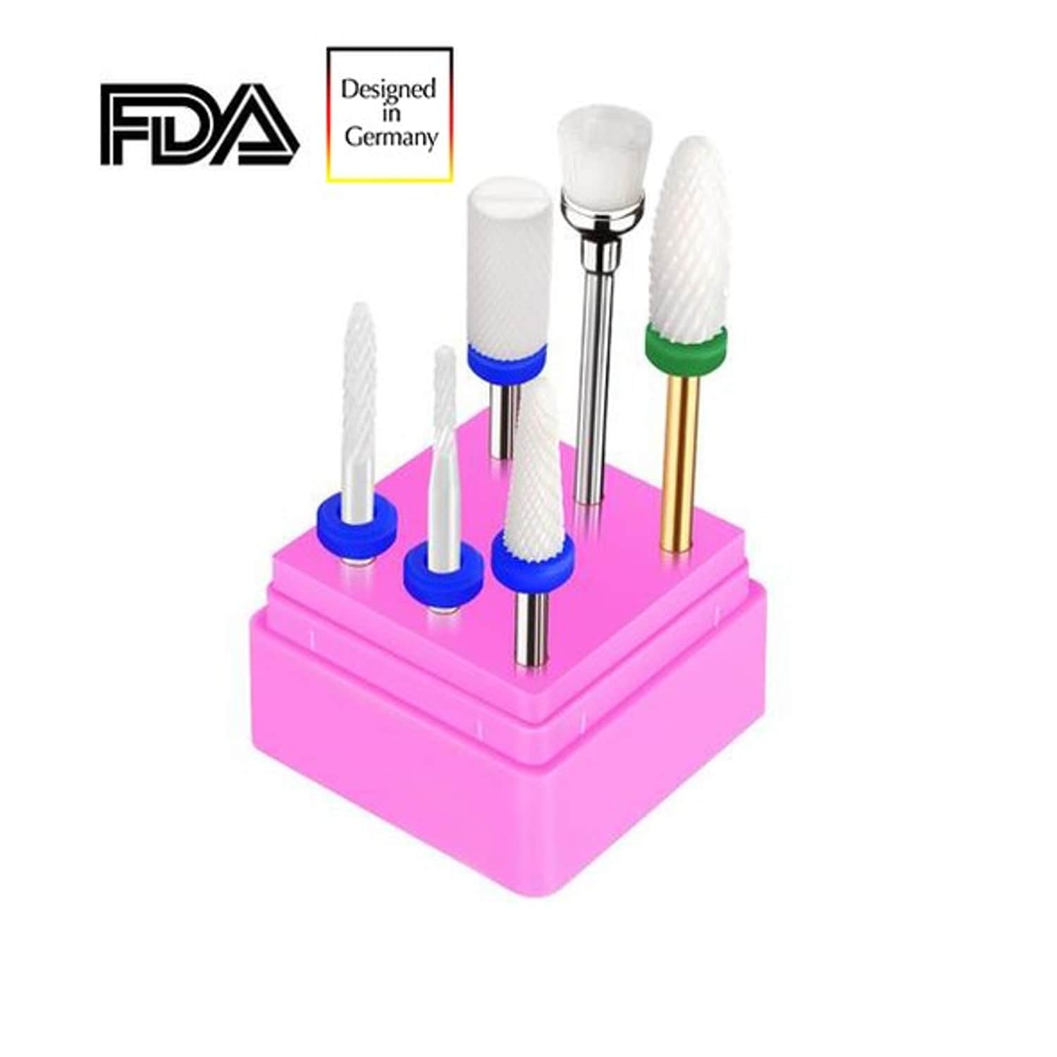 JCMaster MCE6, 5x Premium Keramik Bits Inkl. 1x KOSTENLOSER B&uuml;rstenbit, Standardma&szlig;e 