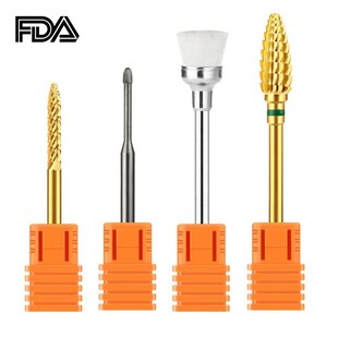 3x Premium Hartmetall Nagelfräser 