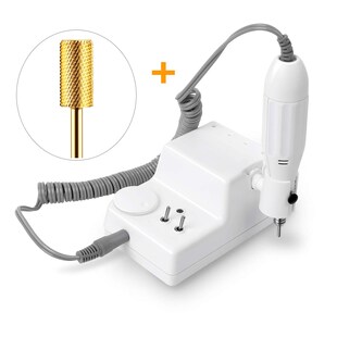 JSDA 6MW Nagelfräser Elektrisch Gelnägel Acryl Maniküre Pediküre Hornhaut Inkl 4x Aufsätze & 1x Premium Hartmetall Bit 