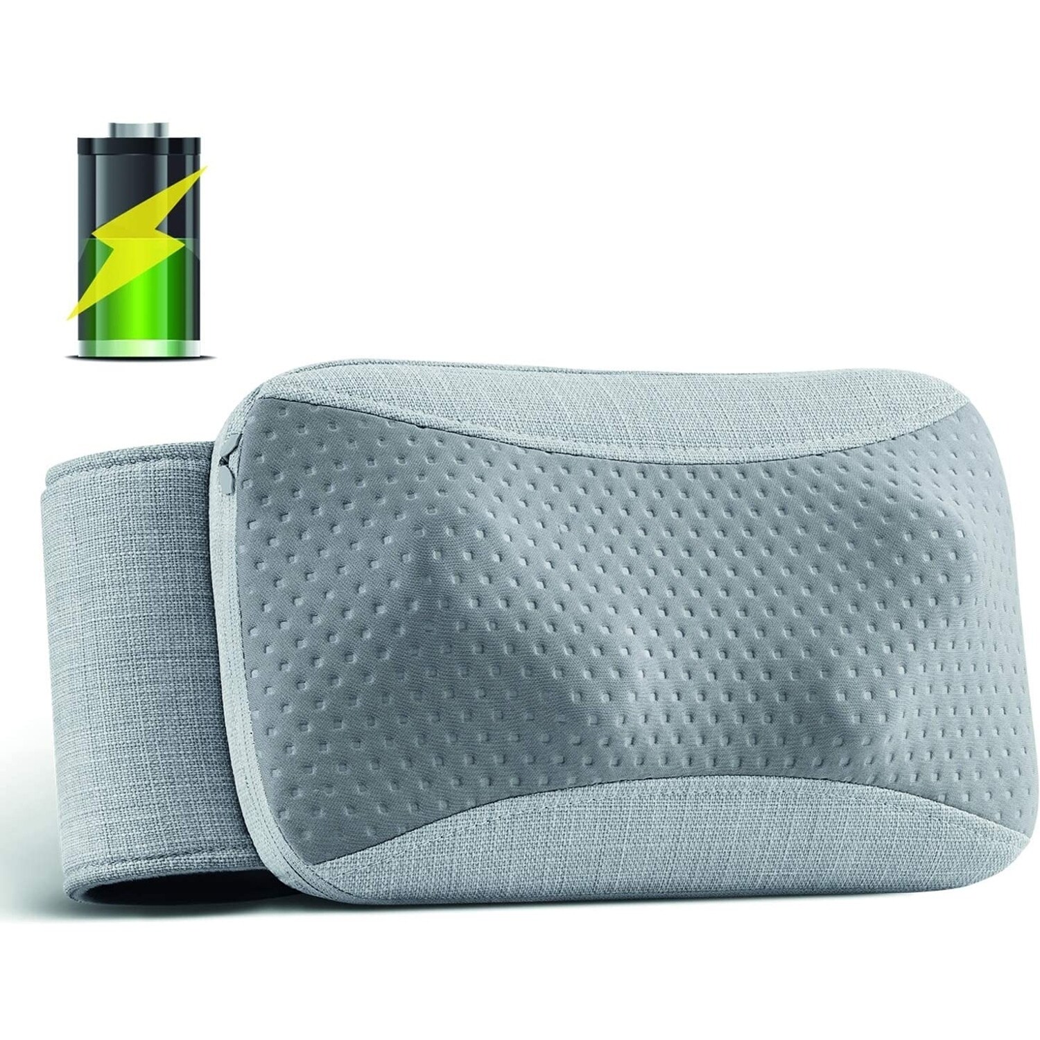 Naipo-Shiatsu-Massageger&auml;t Schnurloses R&uuml;cken-Nacken-Massagekissen mit W&auml;rmefunktion, Tiefengewebsknetmassage f&uuml;r unteren und oberen R&uuml;cken, Schultern, Wade, tragbares, wiederaufladbares Massageger&auml;t f&uuml;r den Heim- und B&uuml;rogebrauch 