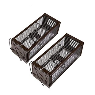 RatzFatz® 2MTBSL20, 2X Lebendfalle Mausefalle, Rattenfalle, ? Sieger 2021 ? XXL, Profi, Garten & Haus, Tierfalle Set, u.a. Hasen & Hamster, Sensibilität einstellbar, Mehrfach, Lebend, Jagd, Käfig 