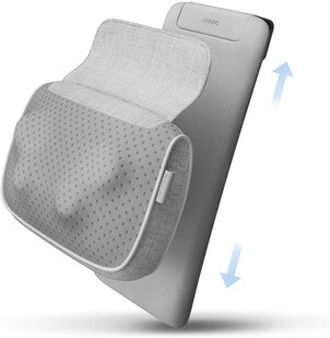 Naipo Shiatsu Nacken- und Rückenmassagegerät Massagekissen - Knetmassage mit Hitze, Deep Tissue Stuhl Massagegeräte für den unteren Rücken, Schultern, Wade, Körper 