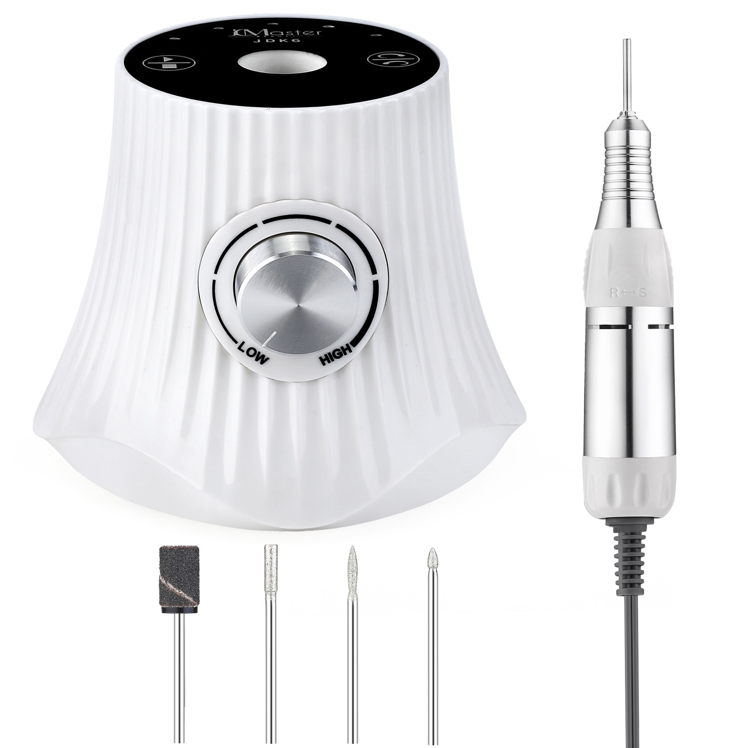 JCMASTER&reg; JCM-EUK6 Nagelfr&auml;ser - Deutsche Marke - Geln&auml;gel & Acryln&auml;gel Profi Set Elektrisch, Fu&szlig;pflegeger&auml;t, Kunstn&auml;gel, Stufenlose Regulierung Touchbedienung, inkl 4x Bits 