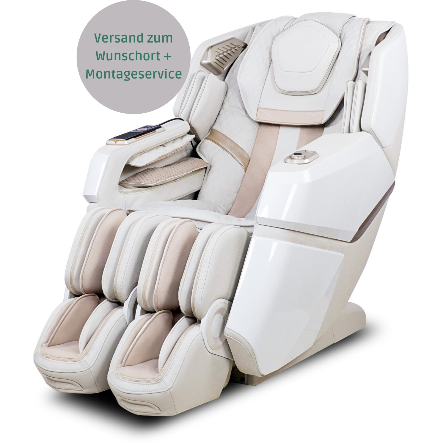 NAIPO&reg; R98 PREMIUM MASSAGESESSEL MIT W&Auml;RMEFUNKTION, ZERO GRAVITY LIEGEFUNKTION, SHIATSU, 3D SURROUND-SOUND, GANZK&Ouml;RPERMASSAGE, K&Ouml;RPERSCAN 
