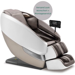 Aspria Massagesessel, Tai Chi Massagestuhl für Ganzkörpermassage mit Wärmetherapie, Meister für Nacken- und Schultermassage, für Zuhause, Hotels, Salons, Büros verwenden (Grau mit Aufbauservice) 