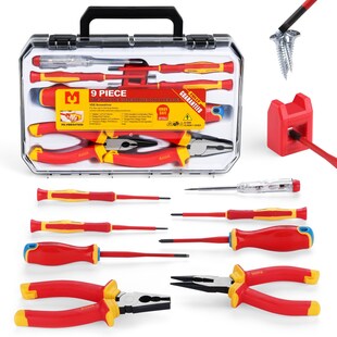 Mustbau 9 Stücke Schraubendreher-Satz Schlitz 