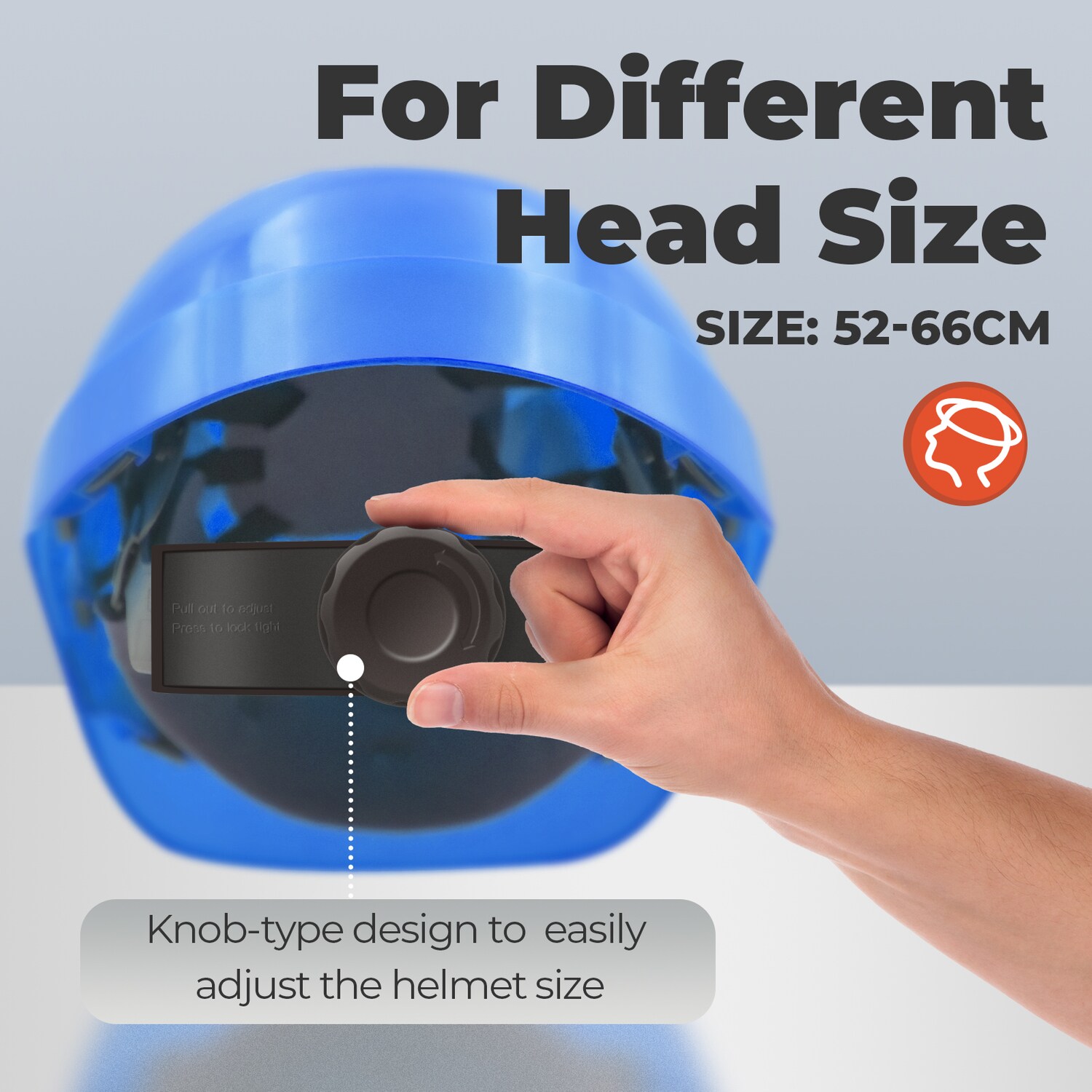 Blauer Schutzhelm Baugewerbe - Verstellbar & Bequem Mit EN937 Zertifizierung