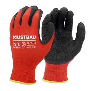 Mustbau Arbeitshandschuhe 6 Pack,Rutschfest Gartenhandschuhe Montagehandschuhe, SIZE: S 