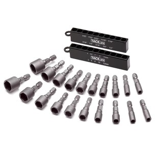 Tacklife PNDB1A Steckschlüsseleinsätze Schraubendreherbitsätze mit Chrom Vanadium Stahl 