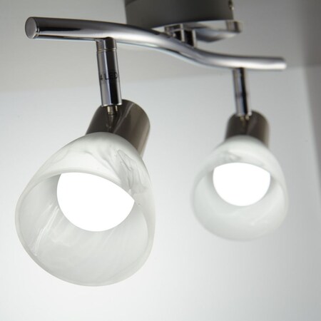 Deckenlampe 2er LED Spot E14 2x 5W 470lm warmweiß matt-nickel bei Marktkauf  online bestellen