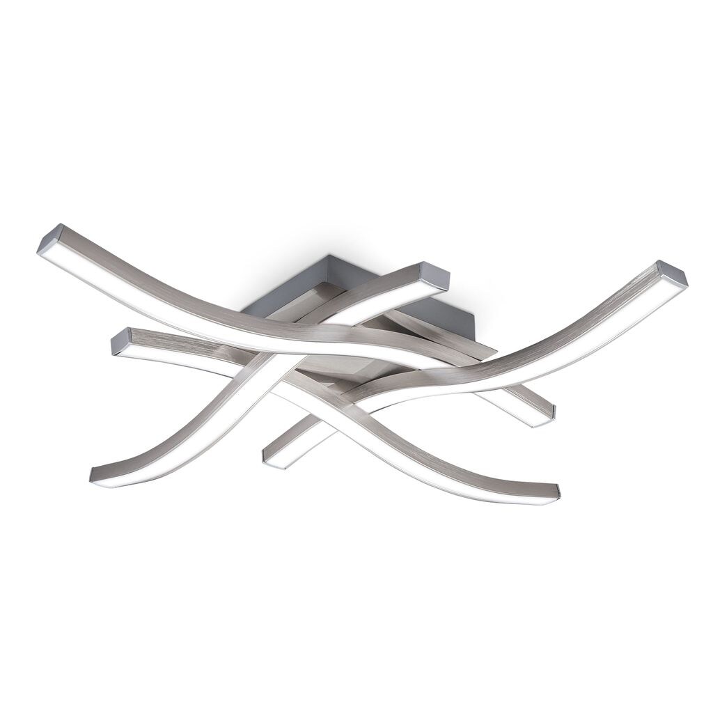 LED Deckenleuchte, matt-nickel Hashtag 