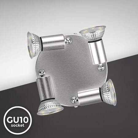 Deckenleuchte online Marktkauf GU10 Spotlampe 4x 3W LED bei bestellen