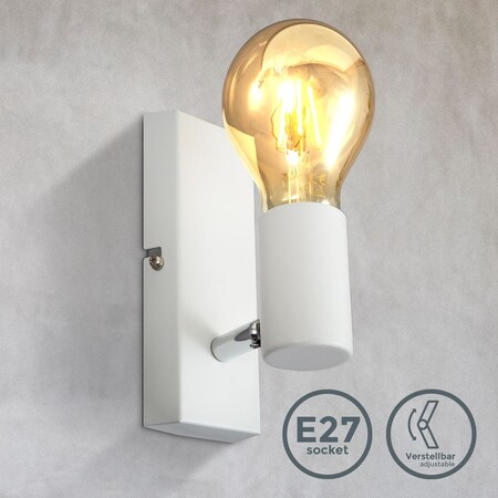 bei bestellen Vintage Wandlampe Deckenleuchte Marktkauf E27 online weiß Retro