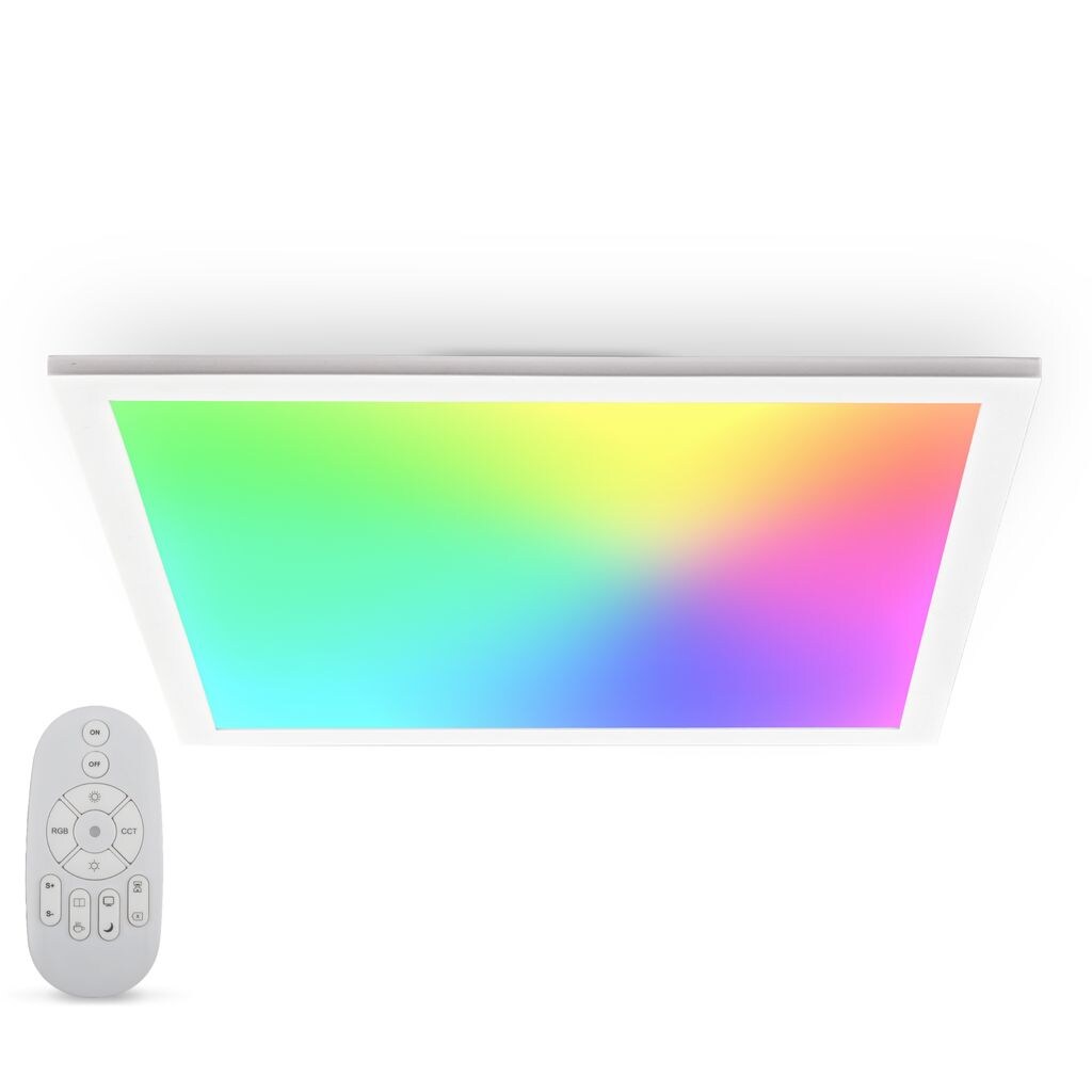 CCT RGB-LED Wand- und Deckenleuchte, wei&szlig;, LED/15W 