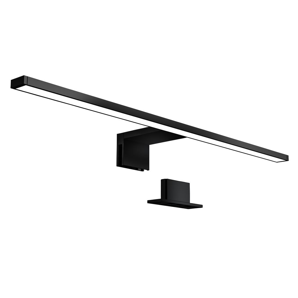 LED Spiegelleuchte, schwarz, 1xLED-Platine/8W 