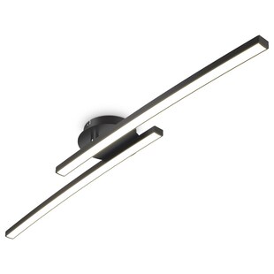 LED Deckenleuchte, schwarz, 2xLED/6W 