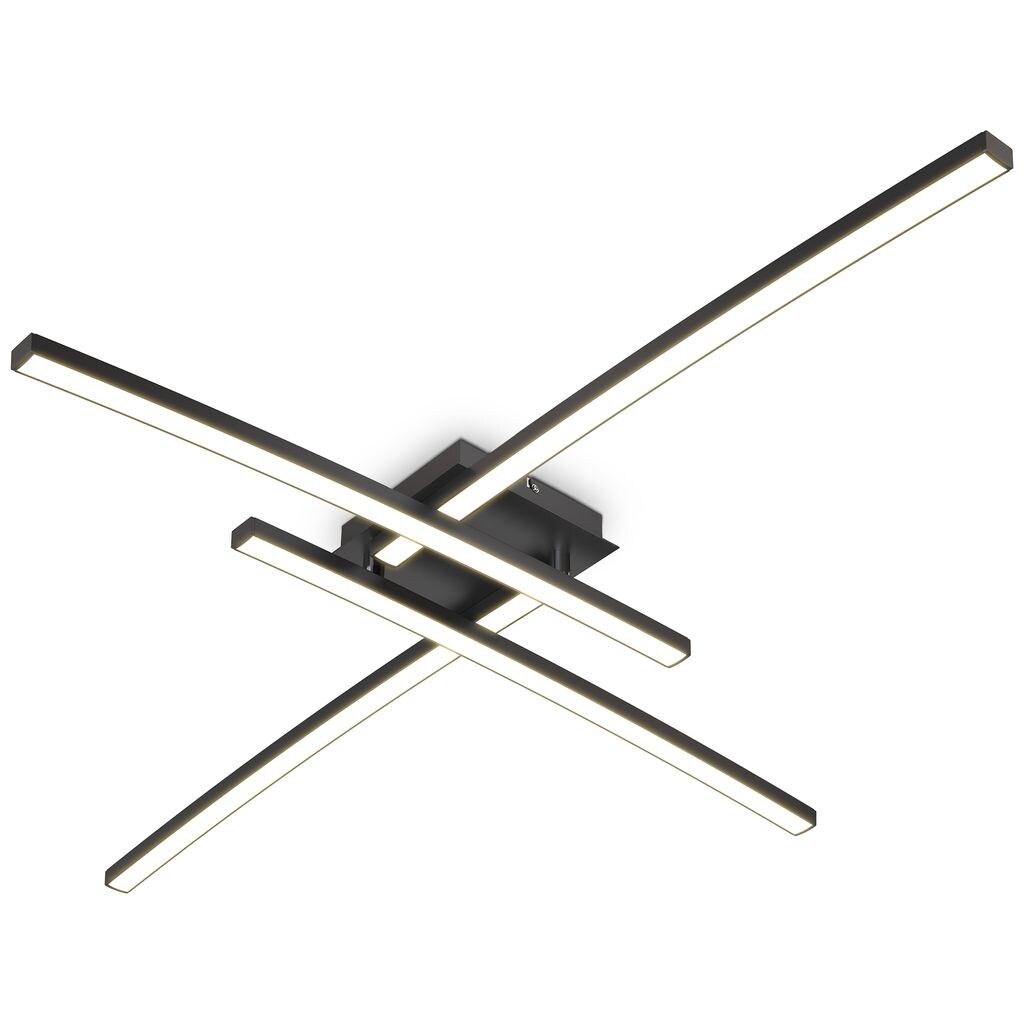 LED Deckenleuchte, schwarz, 4xLED/5W 