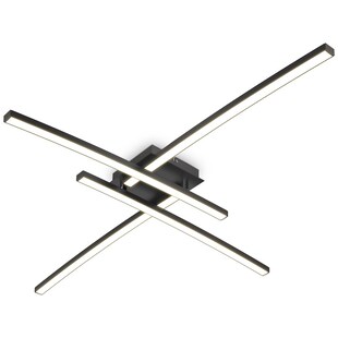 LED Deckenleuchte, schwarz, 4xLED/5W 