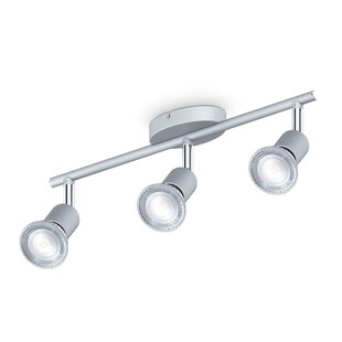 LED Deckenleuchte, titanfarbig, 3xLED/GU10/5W 
