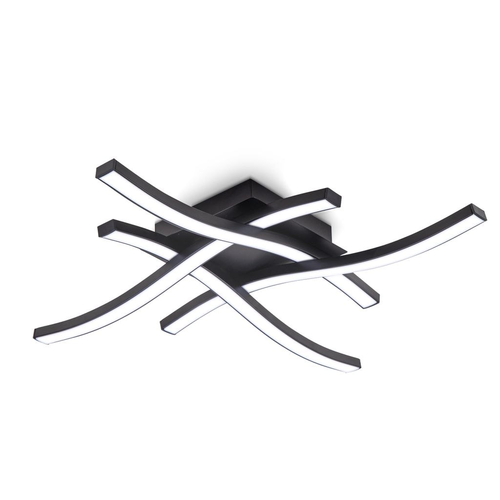 LED Deckenleuchte, schwarz, 1xLED/20W 