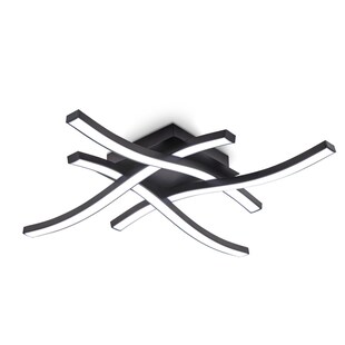 LED Deckenleuchte, schwarz, 1xLED/20W 