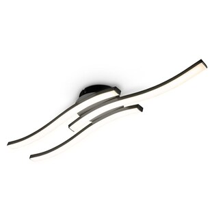 LED Deckenleuchte, schwarz, 3xLED/6W 