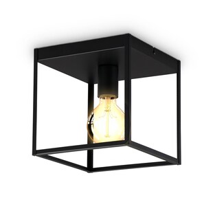 Deckenleuchte, schwarz, 1xE27 max. 60W exkl. 