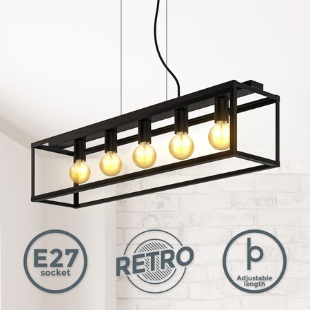 Pendelleuchte Deckenlampe Vintage E27 online bei Marktkauf bestellen schwarz