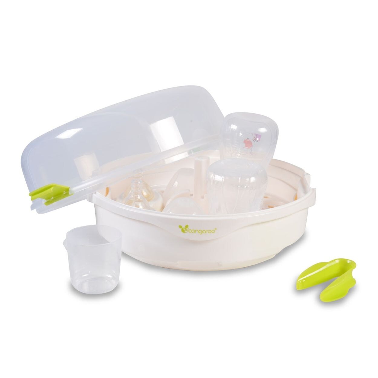 Mikrowellen Sterilisator Fresh 5 Flaschen Zubehör maximal 15,5 cm hoch in weiß