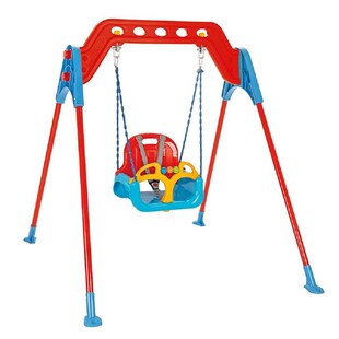 Pilsan Babyschaukel Swing 07968 mit Metallrahmen, Rückenlehne, abnehmbarer Bügel in blau 