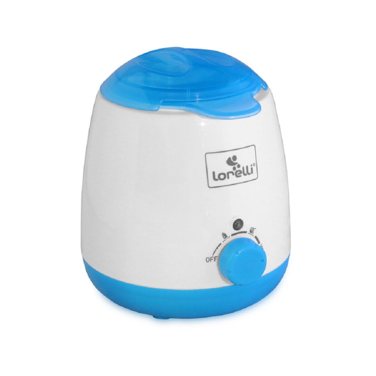 Flaschenwärmer, Babykostwärmer, Sterilisator, Lebensmittel-Behälter in blau