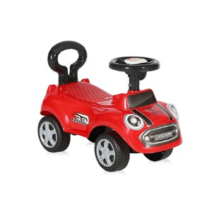 Lorelli Rutscher, Kinderauto Sport Mini, Kippschutz, Rückenlehne Musikfunktion in rot 