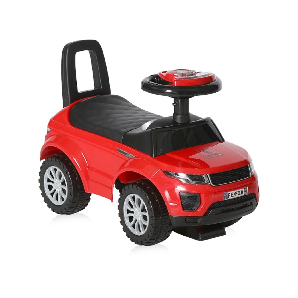 Lorelli Rutscher 2 in 1 Kinderauto Off Road Musikfunktion R&uuml;ckenlehne ab 12 Mon. in rot 