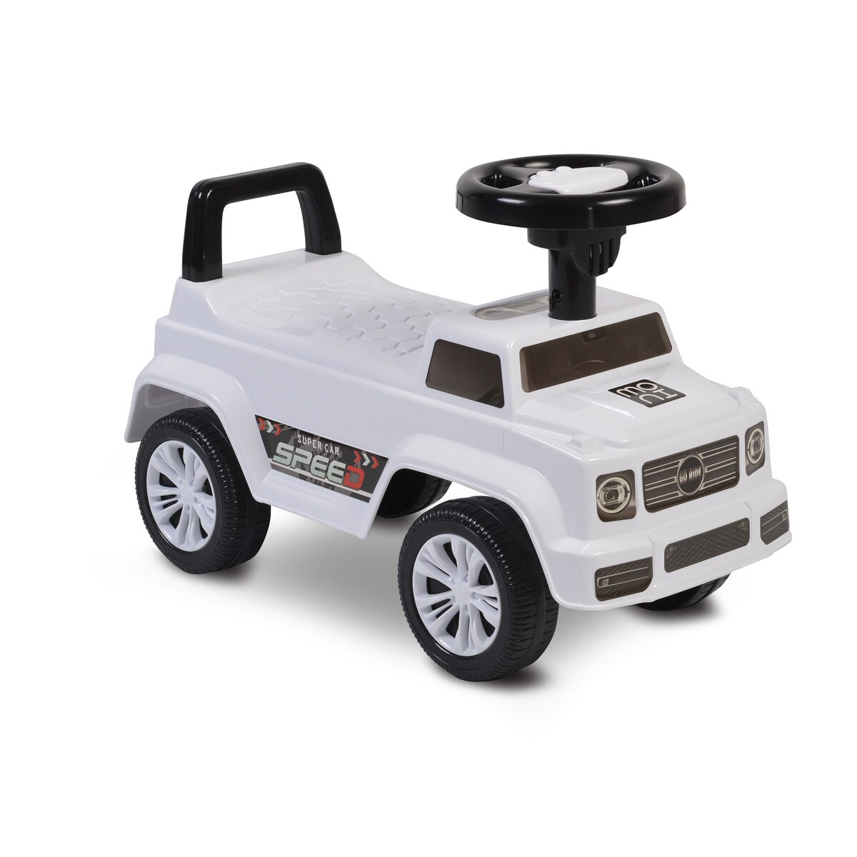 Moni Rutschauto Kinderauto Speed JY-Z12 Musikfunktion, ab 18 Monaten, max. 25 kg in wei&szlig; 