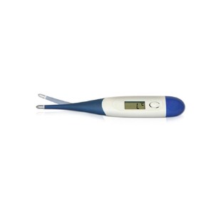 Lorelli Kinder-Thermometer digital, LCD-Display, flexible Messspitze, ab Geburt blau 