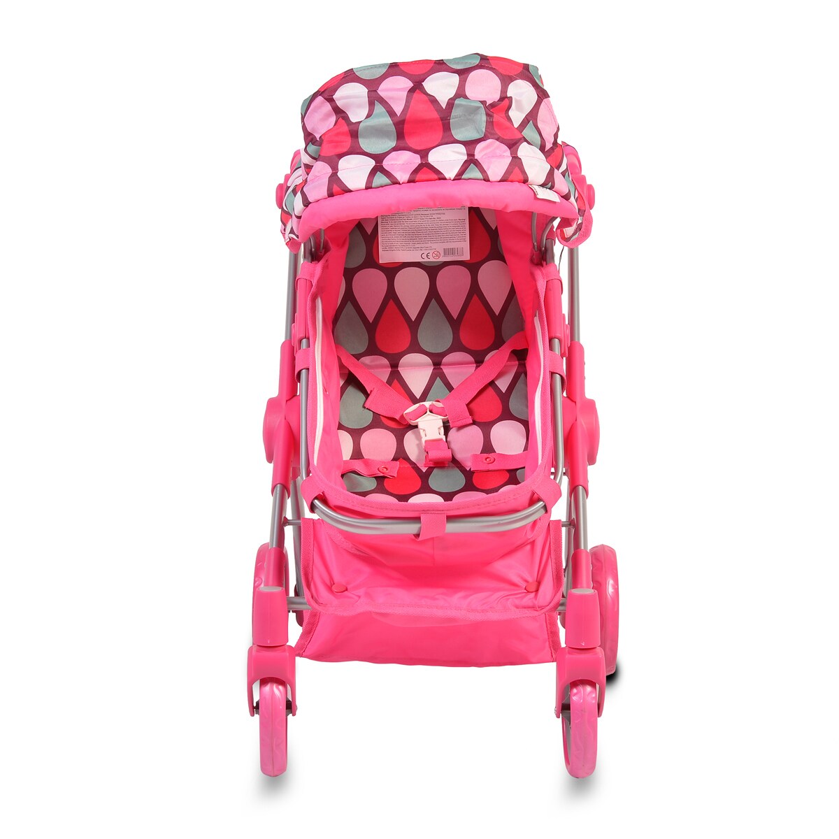 Moni Puppenwagen, Puppenbuggy Vicky 9620, Tasche, Schiebegriff  hhenverstellbar in pink bei Marktkauf online bestellen