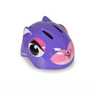 Byox Schutzhelm Y26 Kati Größe S 48 - 54 cm einstellbar 4 Löcher LED-Beleuchtung in lila 