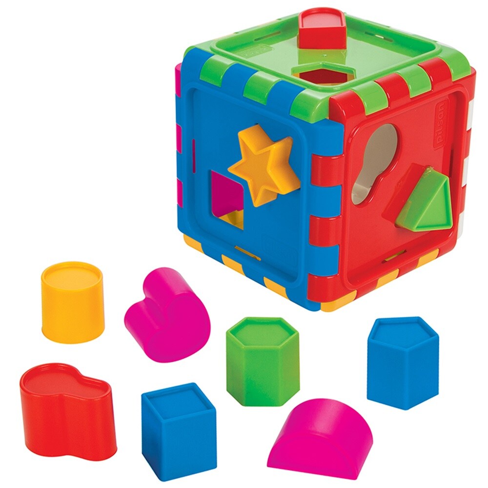 Pilsan Formsortierer Box 03226 Sortierspiel Steckspiel zehn verschiedene Formen bunt 