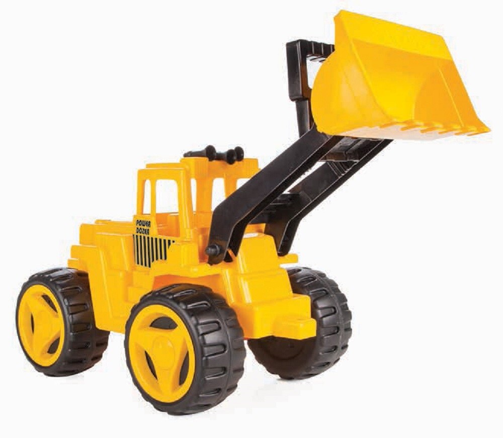 Pilsan Kinder Super Bulldozer 06205 Bagger bis 20 kg Arm und Schaufel beweglich gelb 
