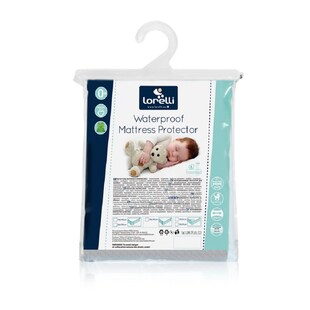 Lorelli Babybett Matratzenschoner, weiß, Größe 50 x 70 cm, wasserdicht 