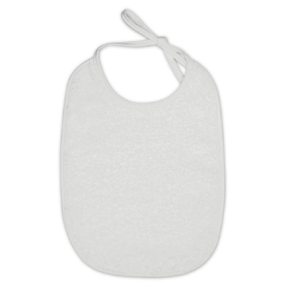 Lorelli Baby-Lätzchen Frottee 10er Pack, Kinderlatz, Lätzchen, für Neugeborene weiß