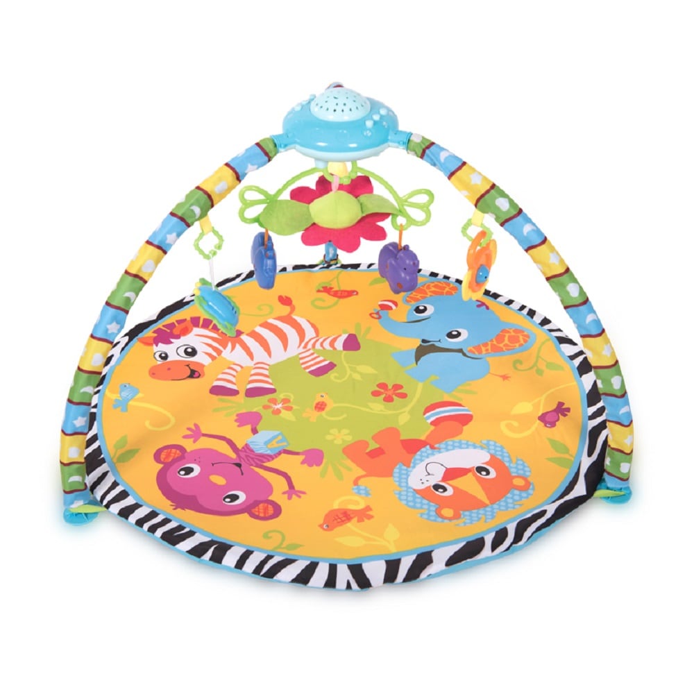 Lorelli Spielbogen Projector Musikfunktion Rassel Spiegel Greiflinge ab Geburt blau 