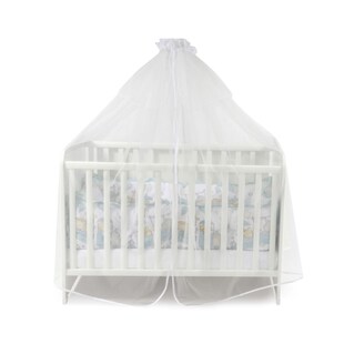 Lorelli Babybetthimmel, Baldachin 480 x 150 cm Insektenschutz Babybett Laufstall weiß 